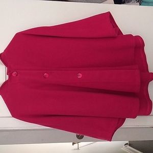 Magenta Poncho from Ecuador